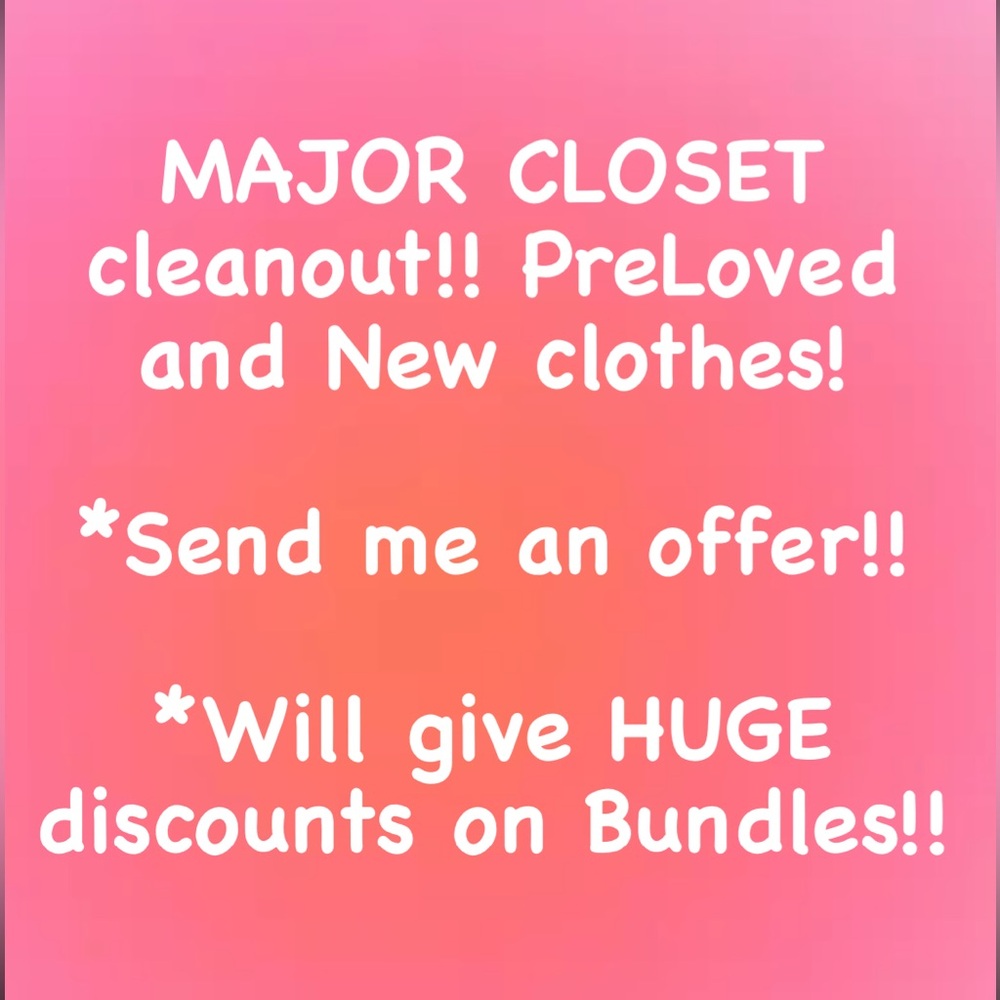 Moving out clean out closet!